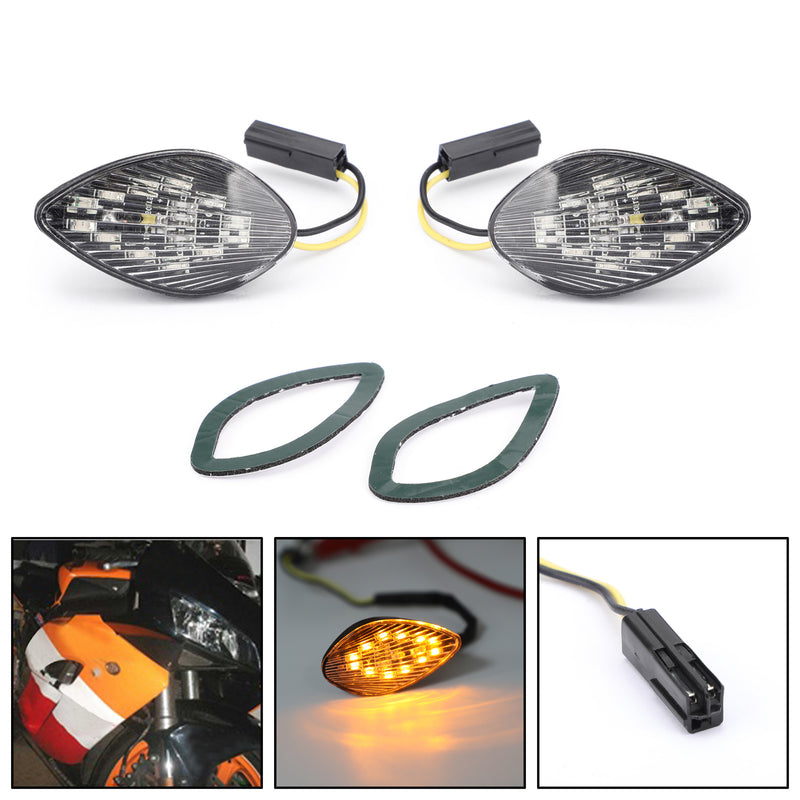 Honda CBR 1000 RR Flush Mount 2004-2005 Clear Turn Signals