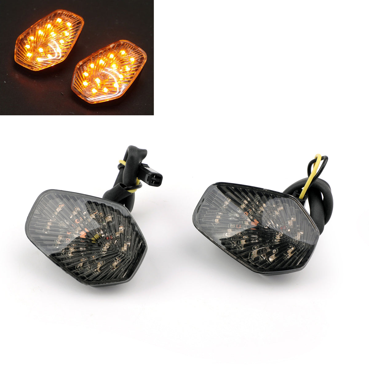 Suzuki GSXR 600 GSXR750 GSX-R1000 Flush Mount Smoke Turn Signals