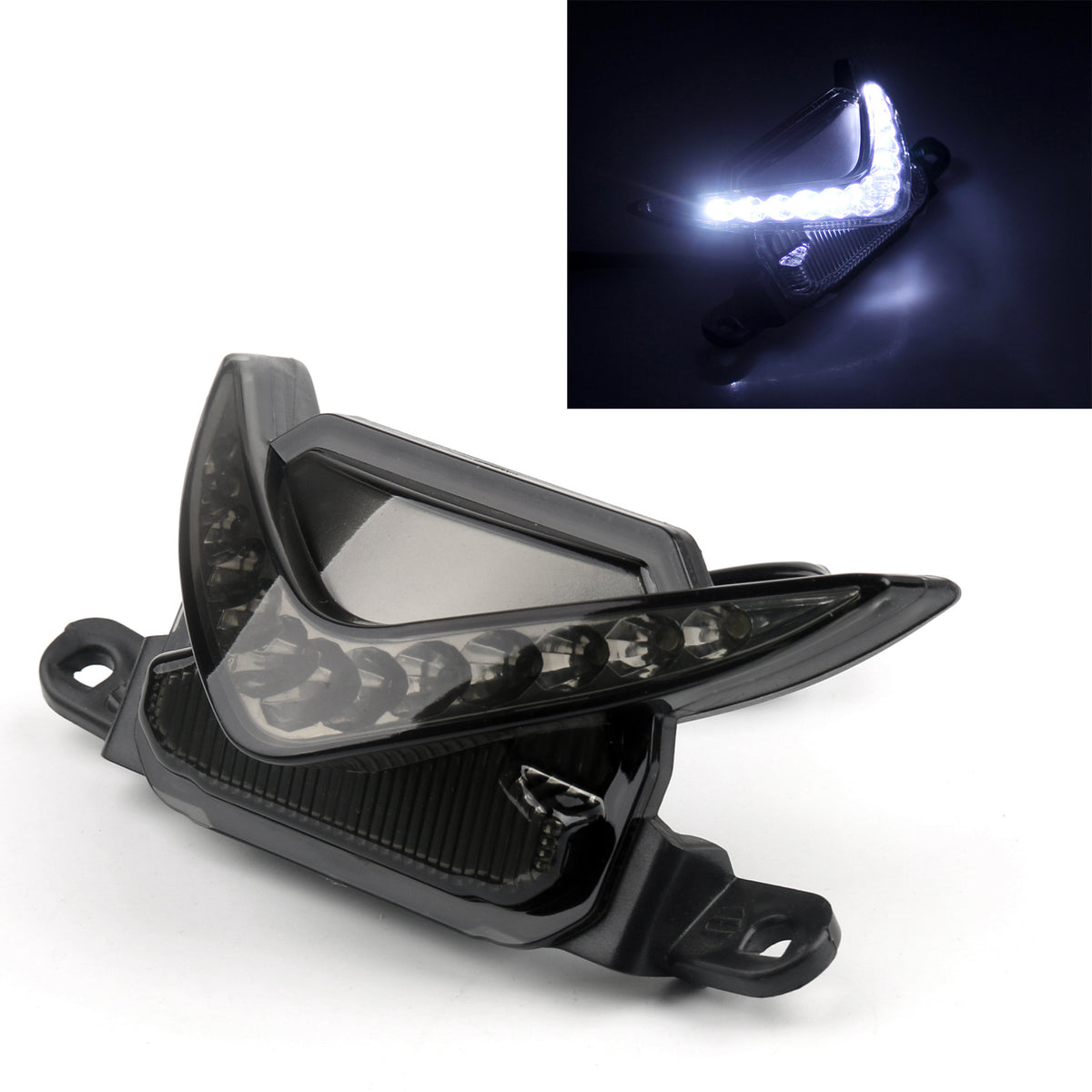Honda CBR600RR 2007-2012 2011 2010 Smoke LED Rear Night Running lights