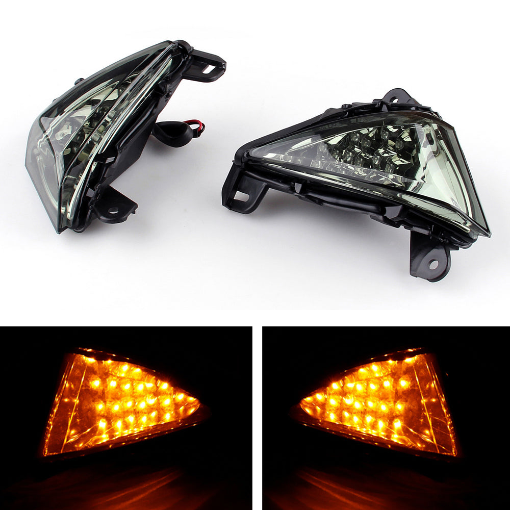 Kawasaki Z750 Z1000 2007-2009 Smoke Front LED Turn Signals Blinker Indicator