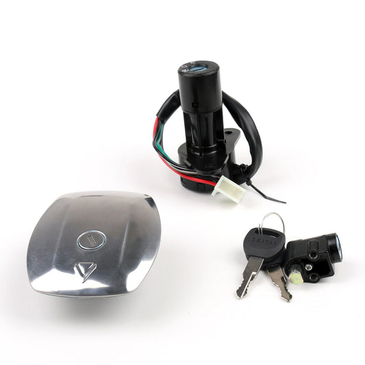 Suzuki GS125 6 wire 1982-2000 Ignition Switch Lock & Fuel Gas Cap Key Set