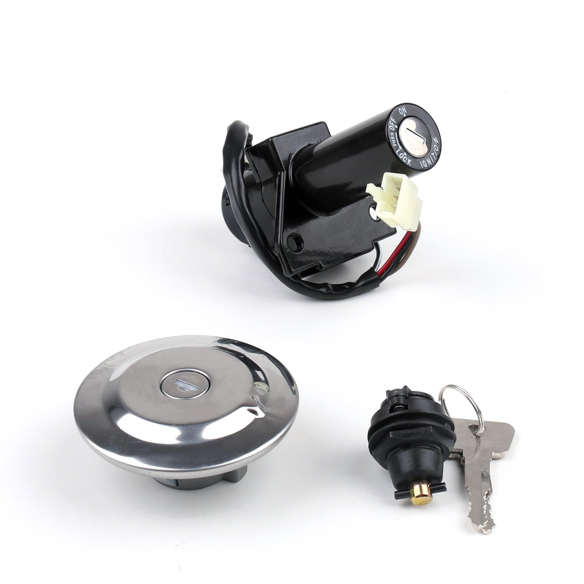 Yamaha YBR125 YBR 125 2005-2009 Ignition Switch Gas Cap Seat Lock Key Set