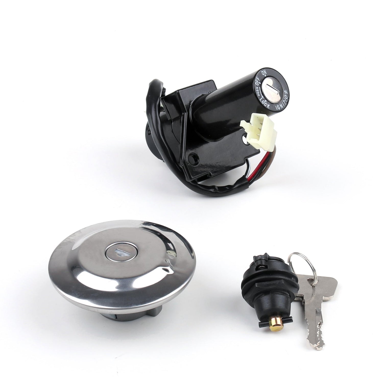 Yamaha YBR125 YBR 125 2005-2009 Ignition Switch Gas Cap Seat Lock Key Set