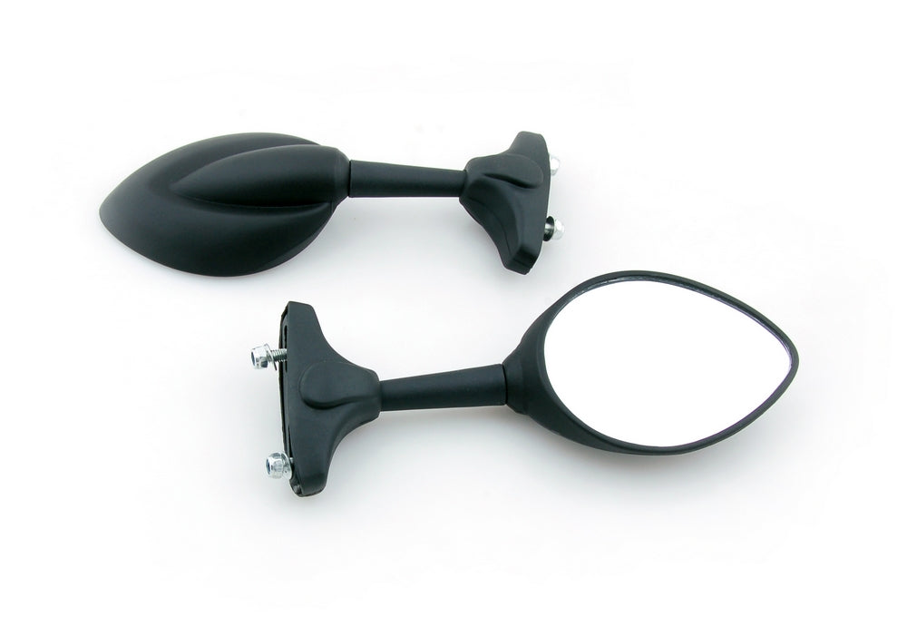 Honda Kawasaki Suzuki Yamaha Ducati Black Universal Moto Mirror Mirrors