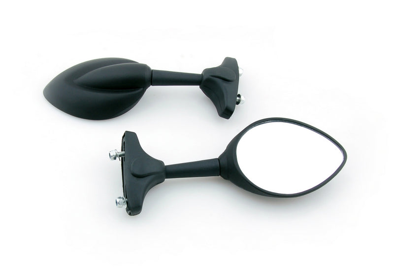Honda Kawasaki Suzuki Yamaha Ducati Black Universal Moto Mirror Mirrors