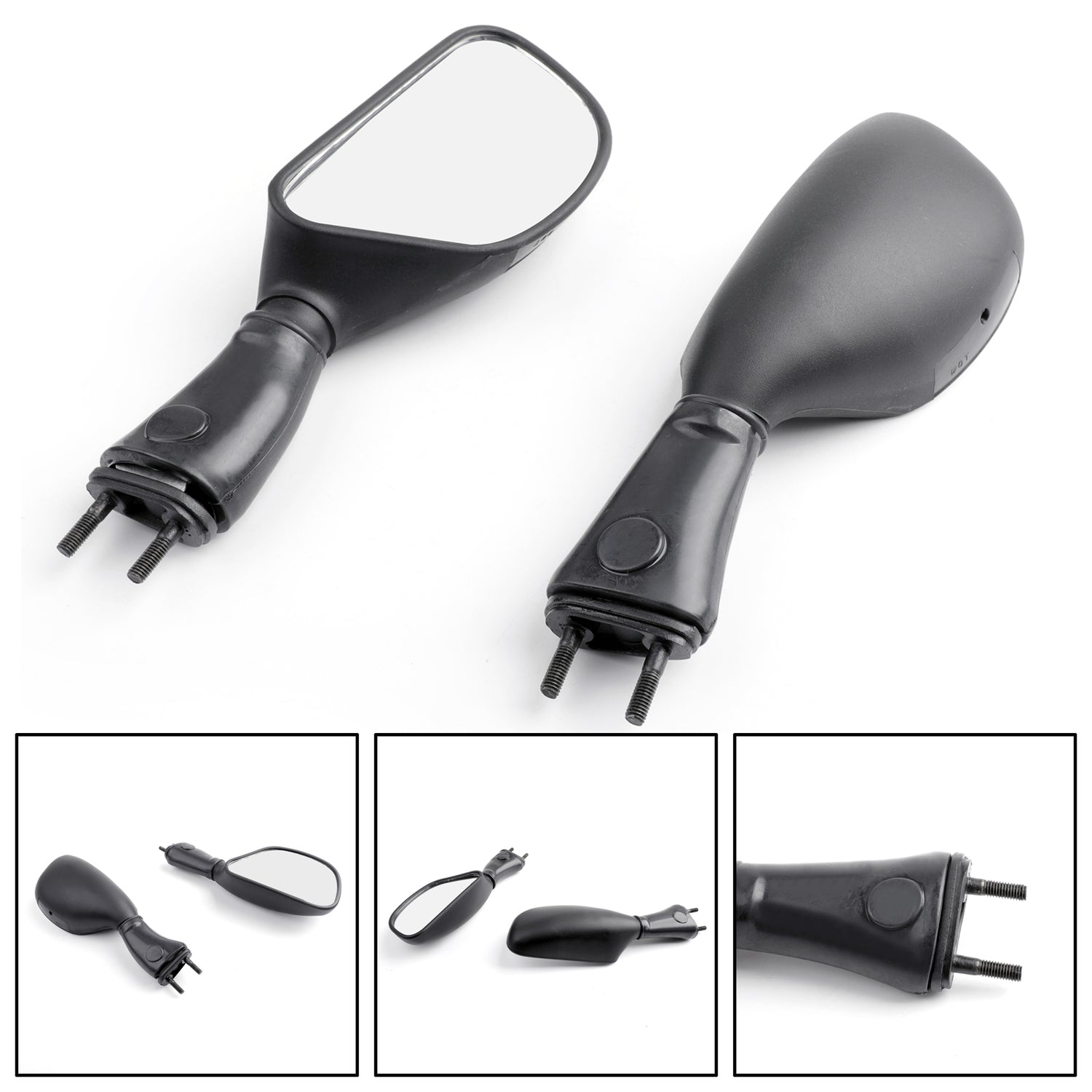 Kawasaki ZX6R 1998-2002 ZX9R ZX9 9R 1998-2003 Black Mirrors