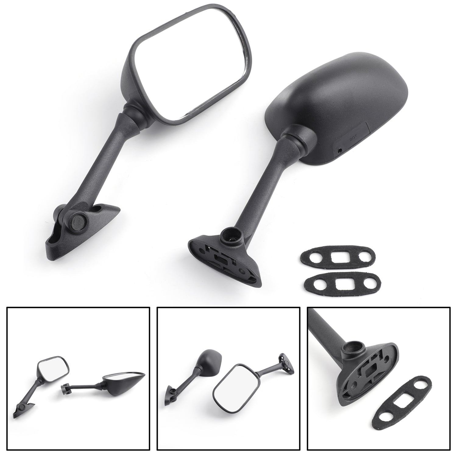 Suzuki GSXR 1000 SV 650/1000 2003-2006 Black Rearview mirror Mirrors