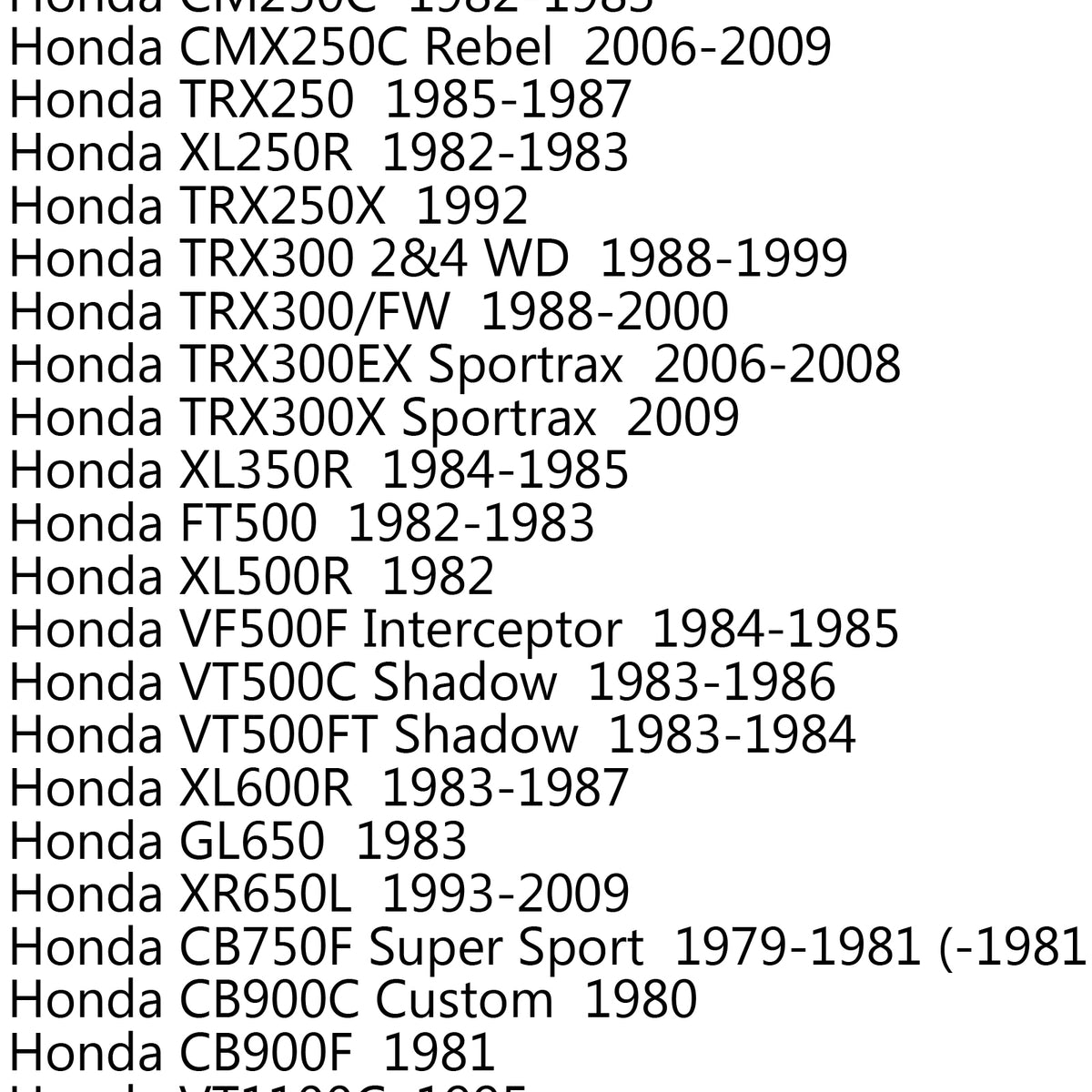 Honda CMX 250 CL400 CB450 CB900C CB250 Police Fuel Tank Switch Petcock Valve