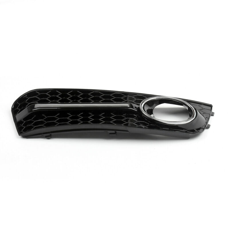 Audi A4 B8 2009-2012 Pair Chrome Honey Comb Fog Light Cover Grill