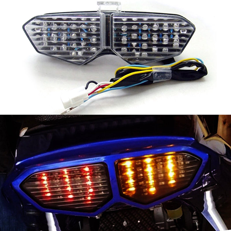 2003-2005 Yamaha YZF R6 2006-2009 R6S XTZ1200 Clear Integrated LED TailLight Turn Signals