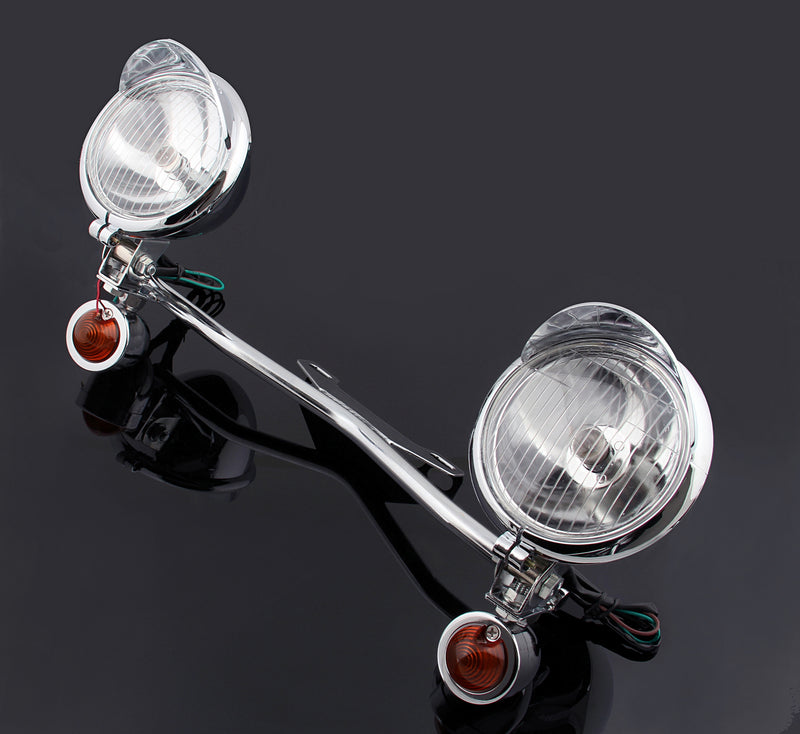 Honda Yamaha Suzuki Kawasaki Driving Passing Turn Signal Spot Light Bar