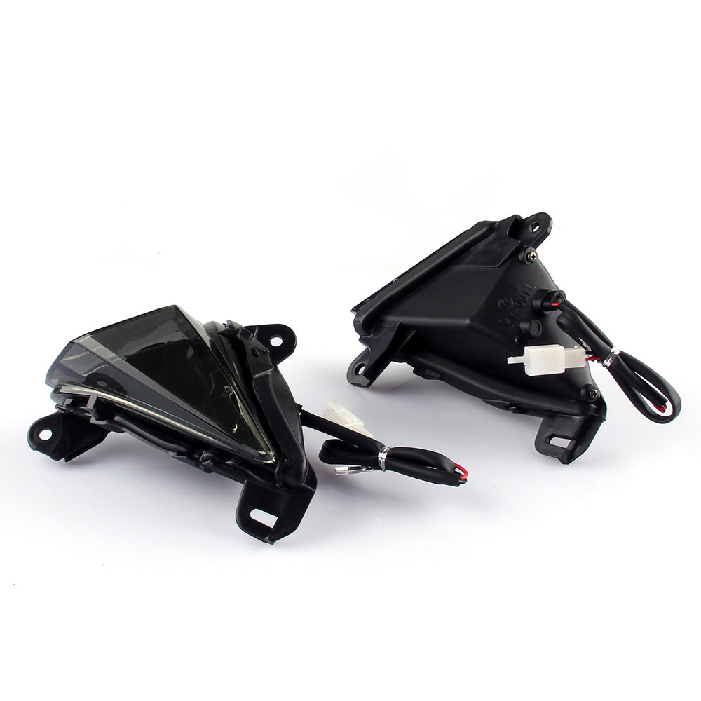 Kawasaki ZX 6R 14R Ninja 650F Concours Smoke Front LED Turn Signals Blinker