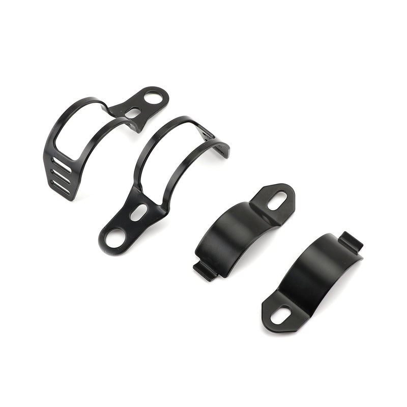 Front Turn Signal Light Bracket Holder Fork Bar Mount Clamp Holder 41-51mm Black