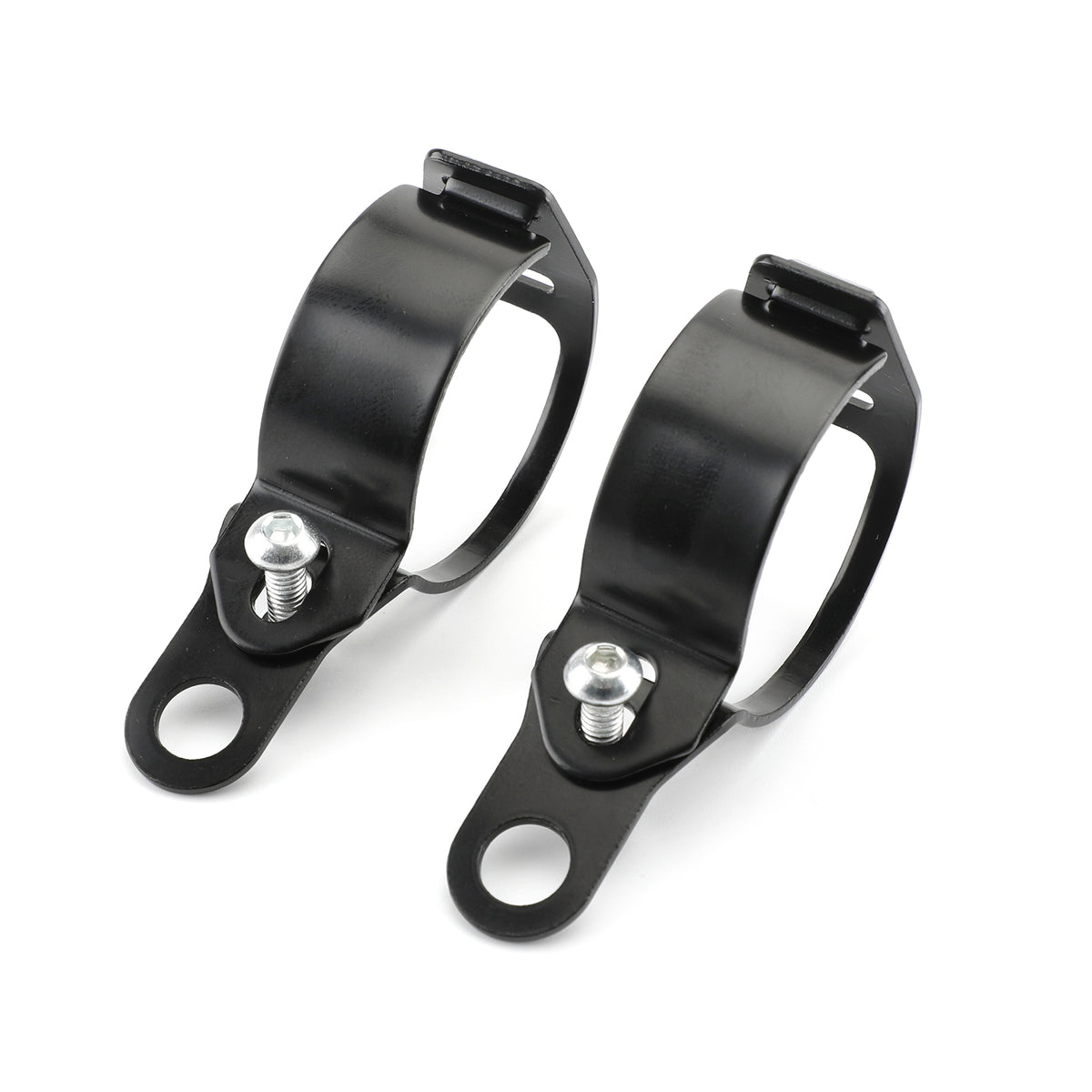 Front Turn Signal Light Bracket Holder Fork Bar Mount Clamp Holder 41-51mm Black