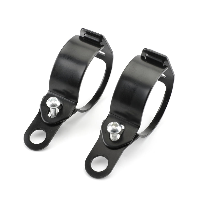 Front Turn Signal Light Bracket Holder Fork Bar Mount Clamp Holder 41-51mm Black