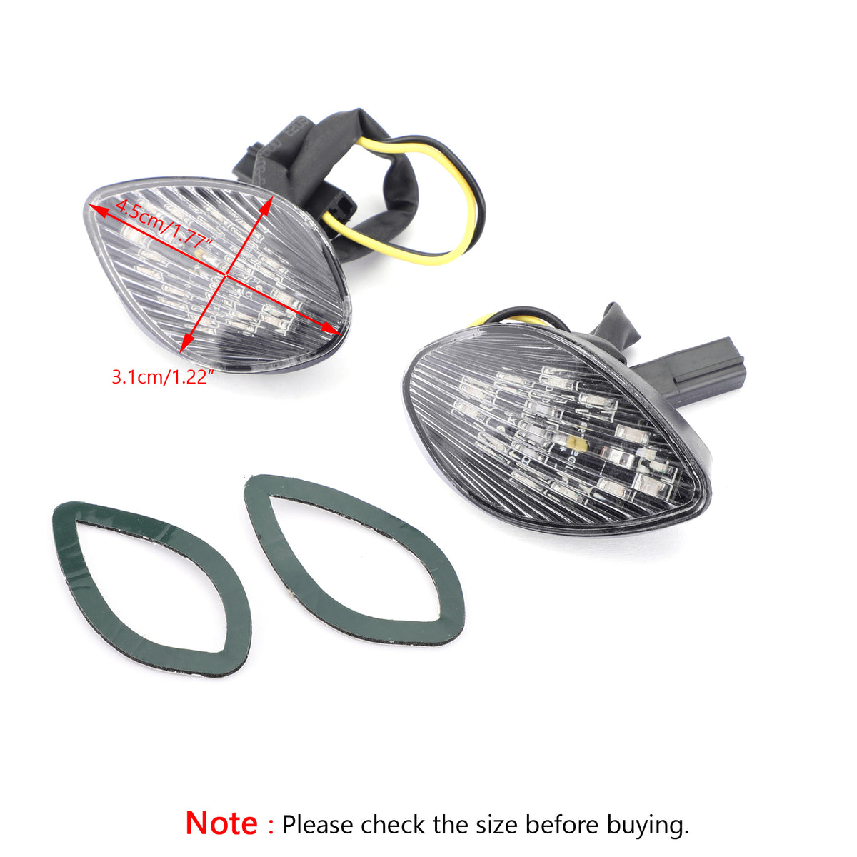Honda CBR 1000 RR Flush Mount 2004-2005 Clear Turn Signals