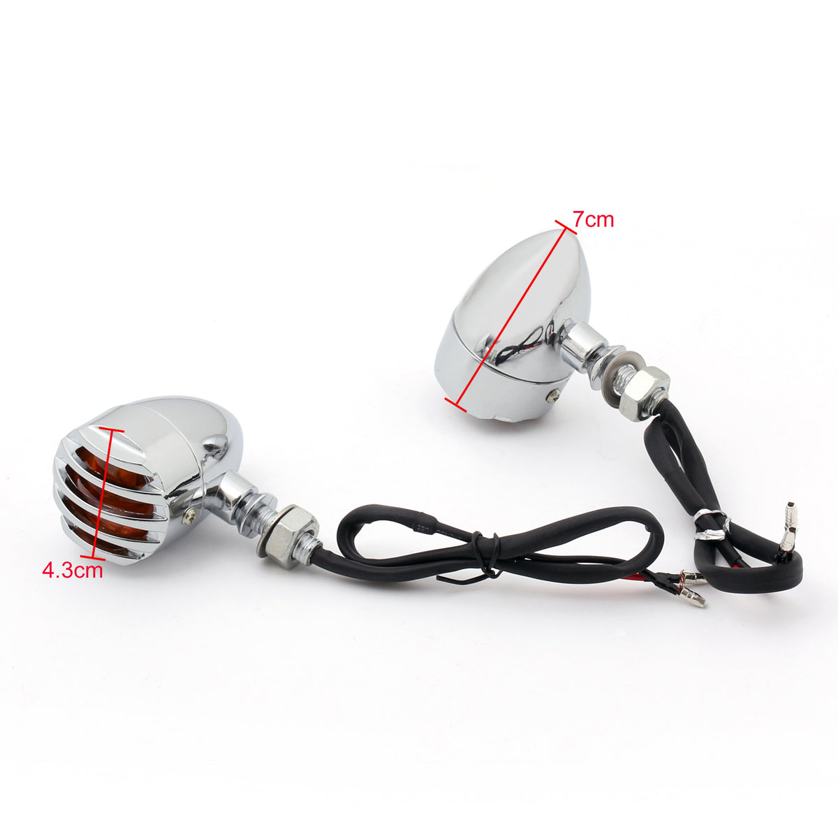 Harley Chopper Sportster Dyna Softail Chrome Turn Signal Blinker Indicator