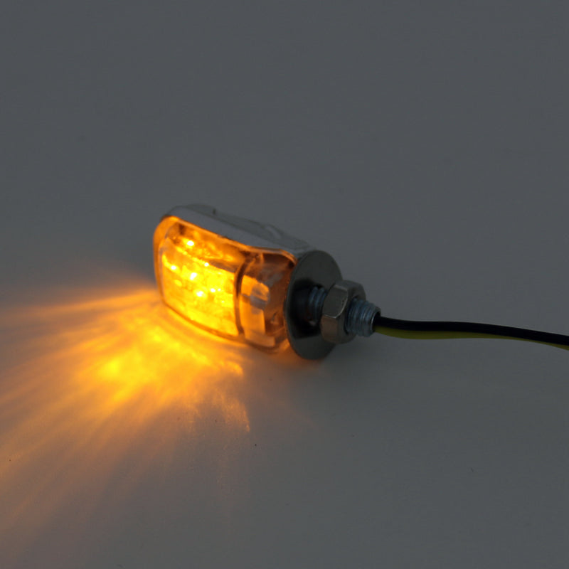 LED Black Micro Mini Tiny Small Indicators Turn Signals Motorcycle MotorBike