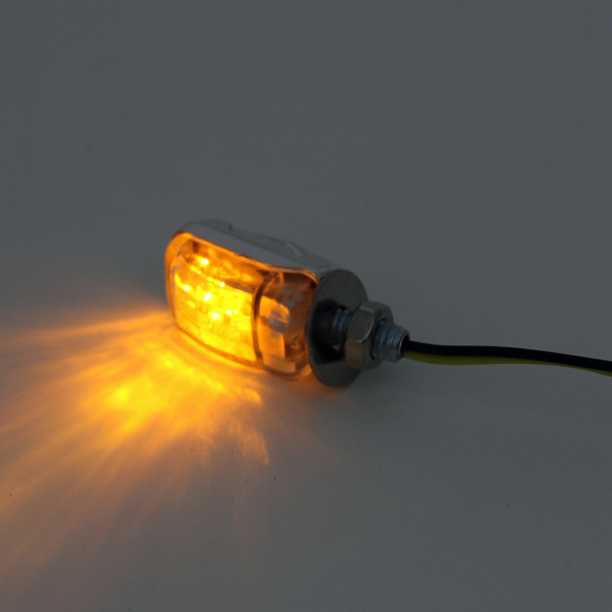 LED Chrome Micro Mini Tiny Small Indicators Turn Signals Motorcycle MotorBike