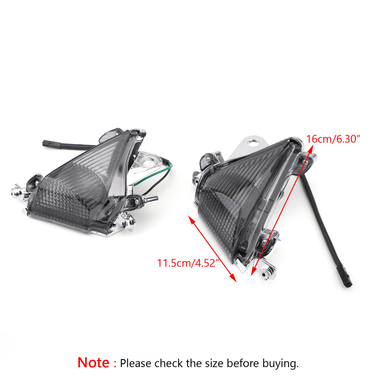 Kawasaki ZX10R 2004-2005 Smoke Front Turn Signals Lens