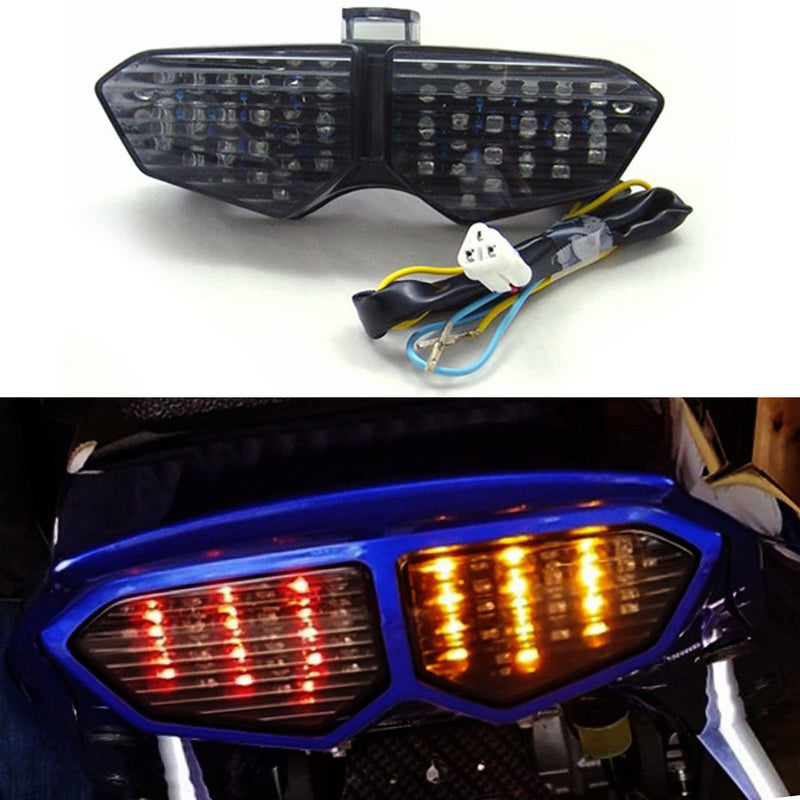 2003-2005 Yamaha YZF R6 2006-2009 R6S XTZ1200 Smoke Integrated LED TailLight Turn Signals