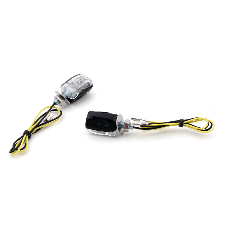 LED Black Micro Mini Tiny Small Indicators Turn Signals Motorcycle MotorBike
