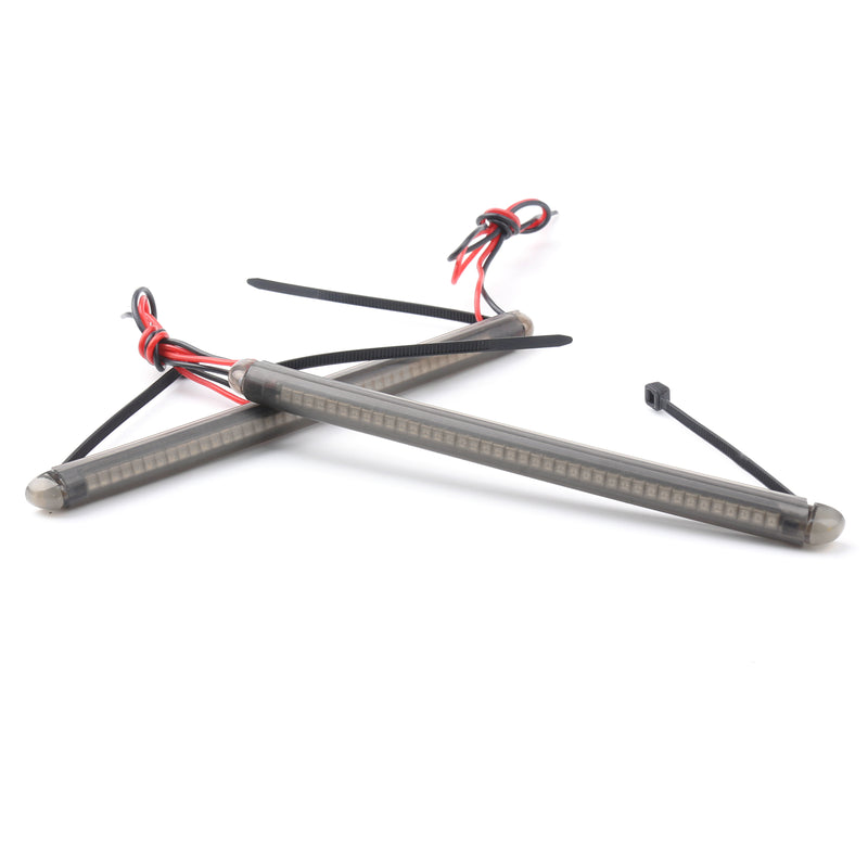 Harley Victory Honda 43mm-46mm Fork LED Turn Signal Strip Amber Light Kit