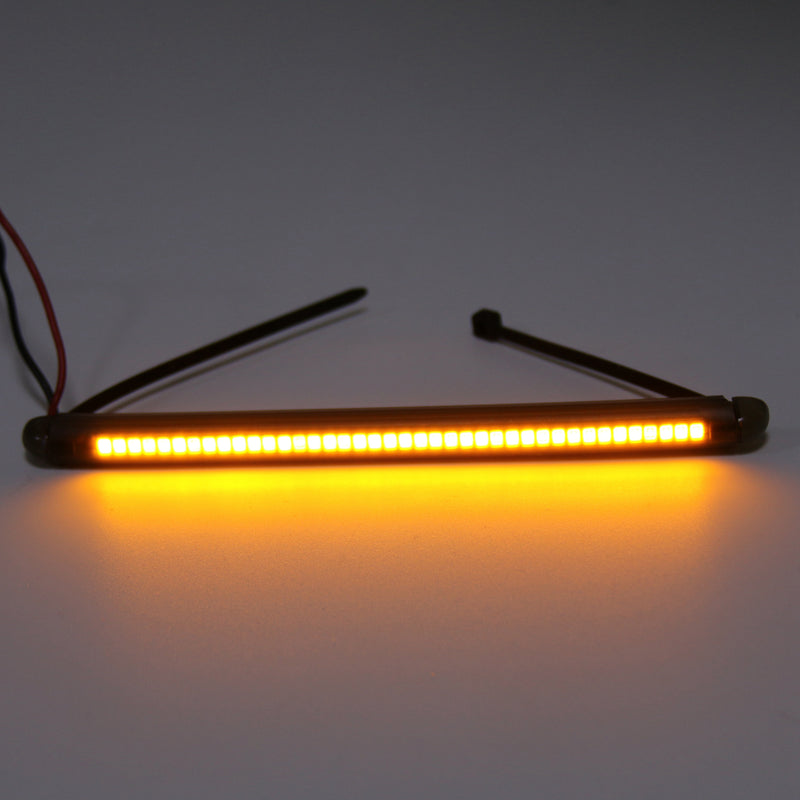 Harley Victory Honda 43mm-46mm Fork LED Turn Signal Strip Amber Light Kit