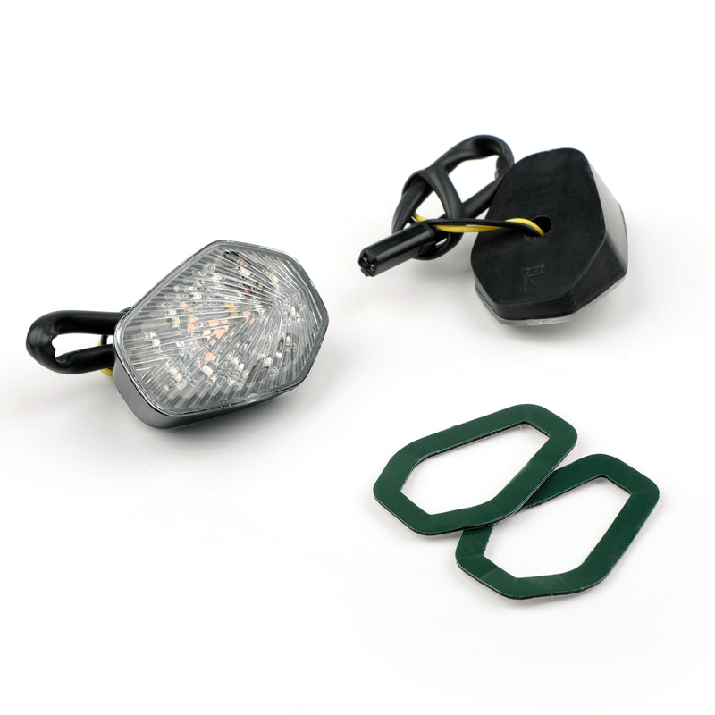 Suzuki GSXR 600 GSXR750 GSX-R1000 Flush Mount Clear Turn Signals
