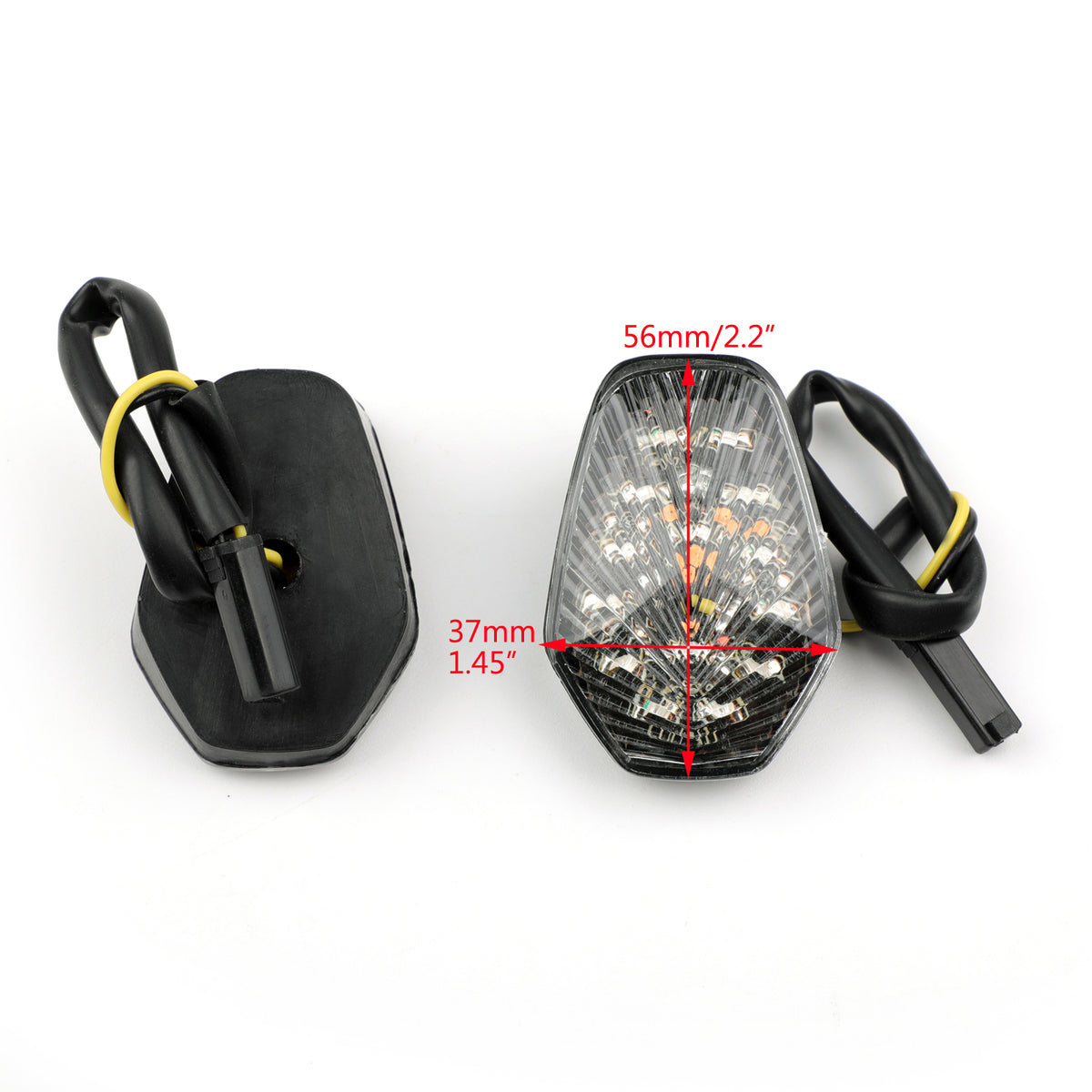 Suzuki GSXR 600 GSXR750 GSX-R1000 Flush Mount Clear Turn Signals