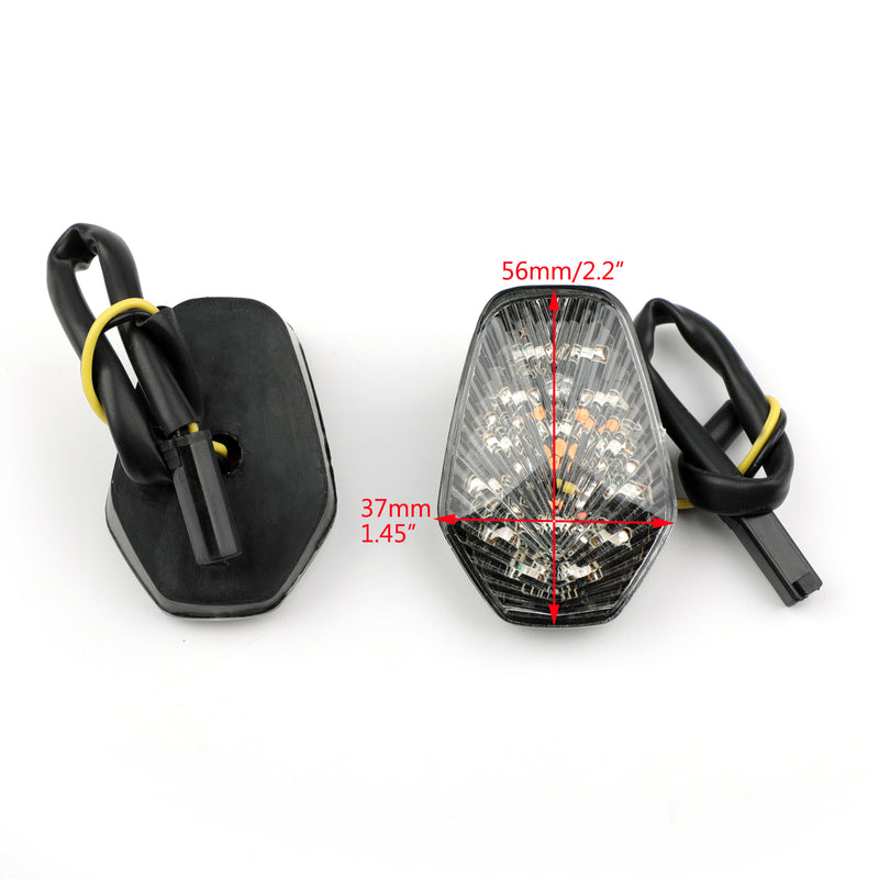 Suzuki GSXR 600 GSXR750 GSX-R1000 Flush Mount Clear Turn Signals