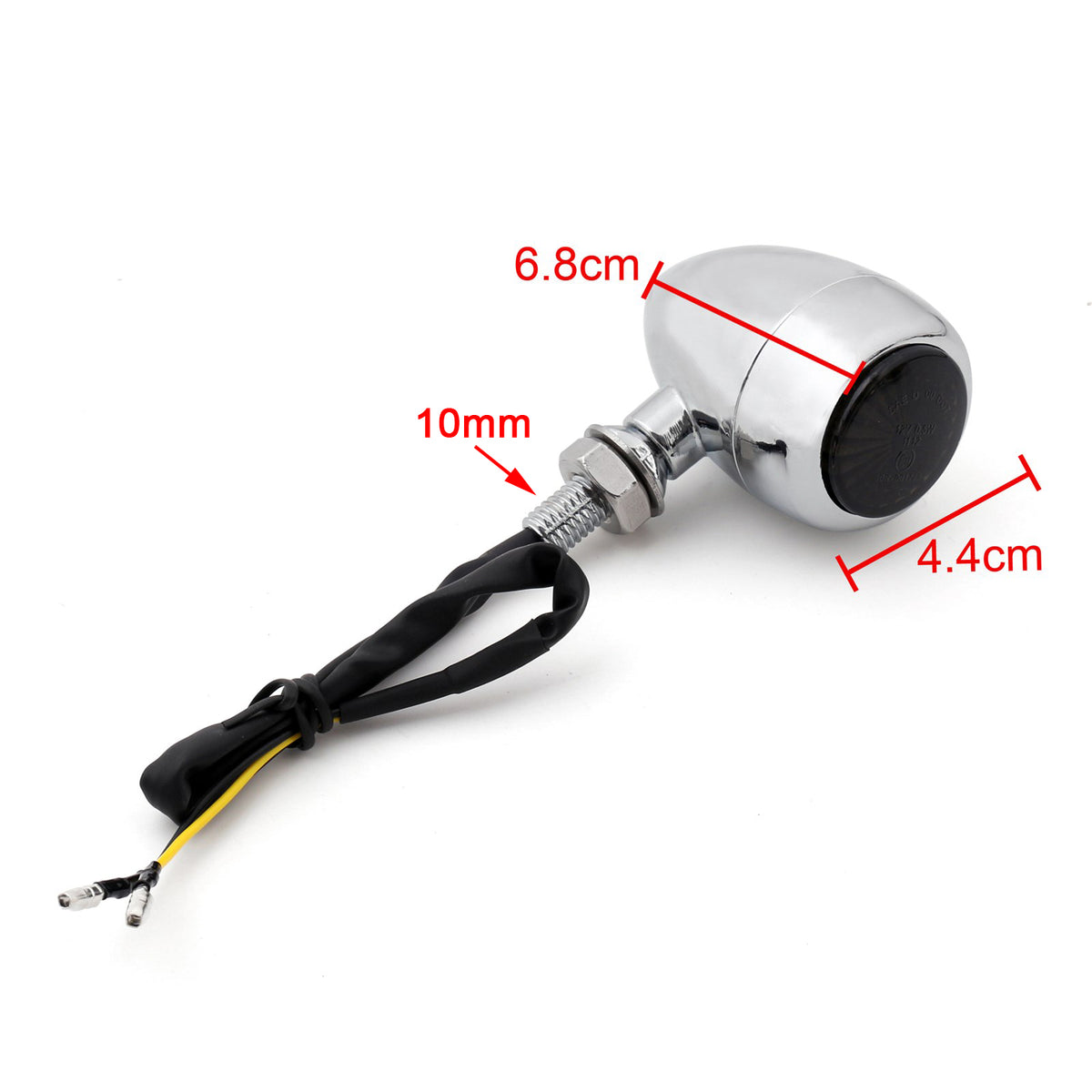Harley Chopper Cafe Racer Chrome LED Bullet Turn Signals Indicators