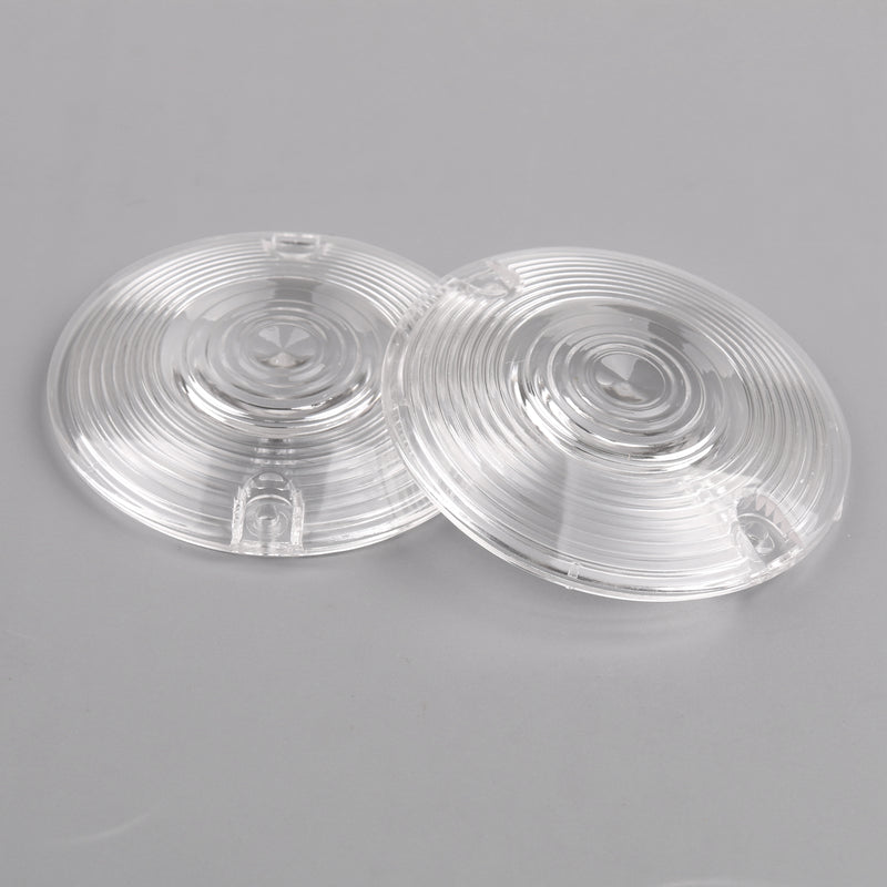 Harley Touring Road King Glide Electra Clear Turn Signal Light OEM Flat Lens