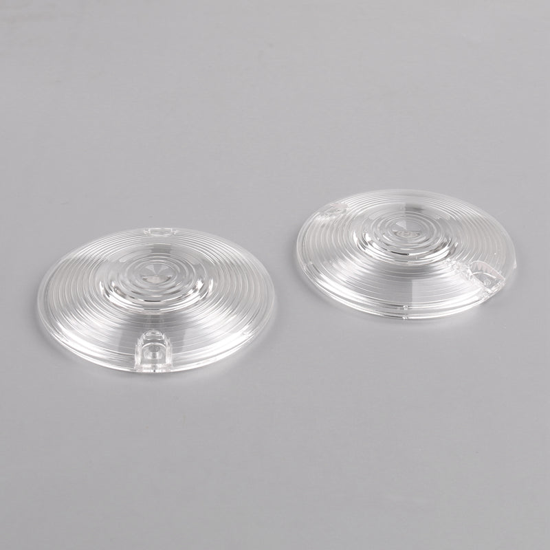 Harley Touring Road King Glide Electra Clear Turn Signal Light OEM Flat Lens