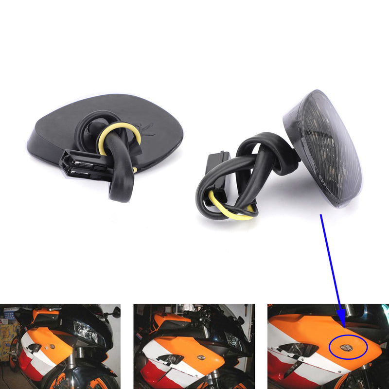 Honda CBR 1000 RR Flush Mount 2004-2005 Smoke Turn Signals