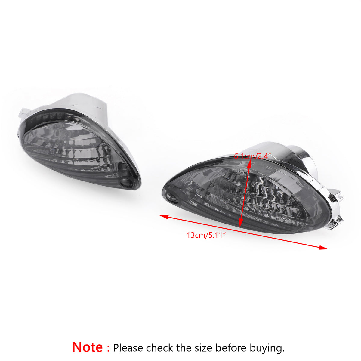 Suzuki Hayabusa GSXR1300 2008-2020 Smoke Rear Turn Signals Lens