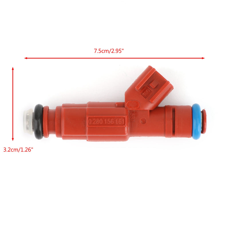 Wrangler Mustang 0280156161 6PCS 12-hole Fuel Injectors Replacement