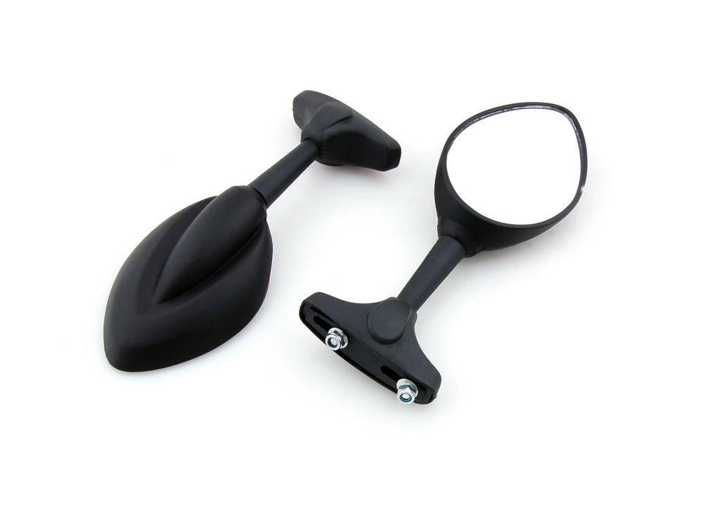 Honda Kawasaki Suzuki Yamaha Ducati Black Universal Moto Mirror Mirrors