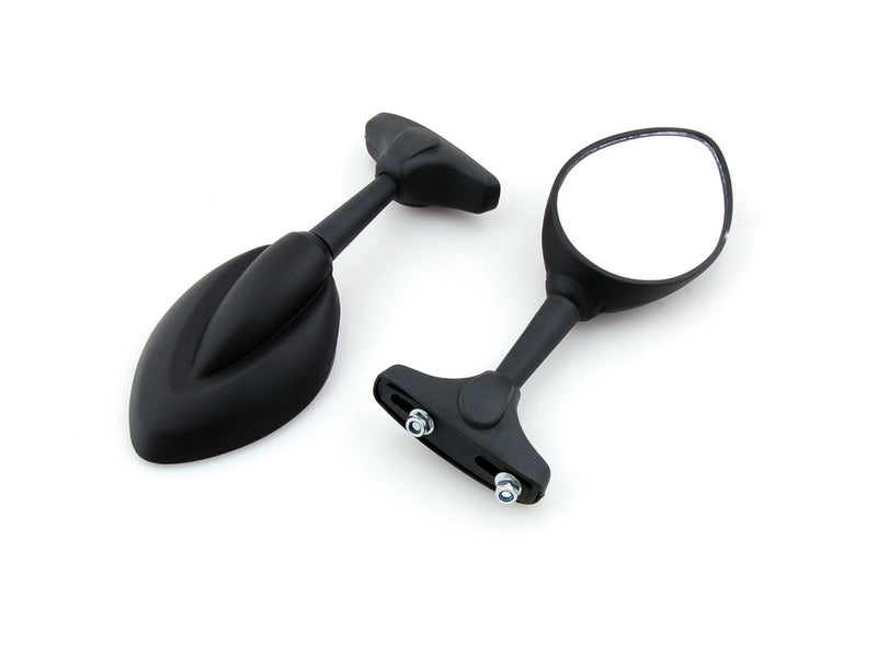 Honda Kawasaki Suzuki Yamaha Ducati Black Universal Moto Mirror Mirrors