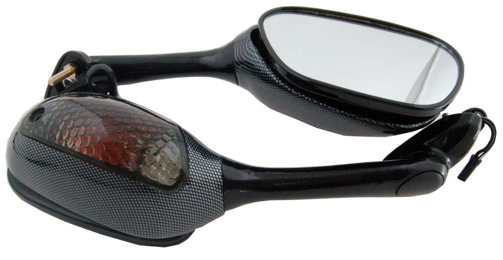 Suzuki GSXR600 GSX-R750 GSXR1000 2002-2015 CA Rearview Mirrors w/Turn Signals