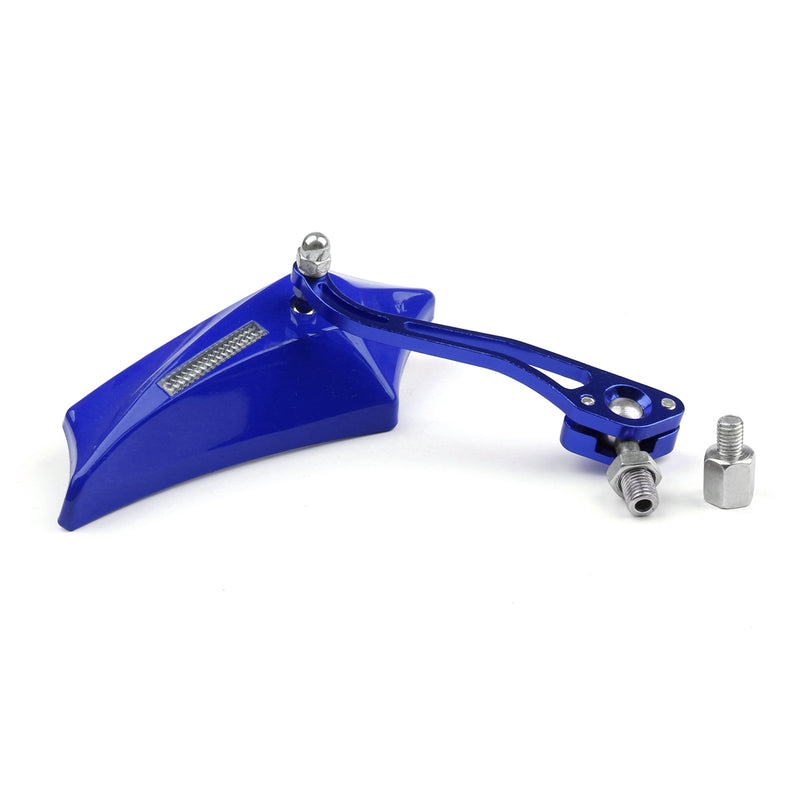 Motocycle Chopper Cruiser Street Dirt Bike Rear View Mirrors 8mm 10mm Blue