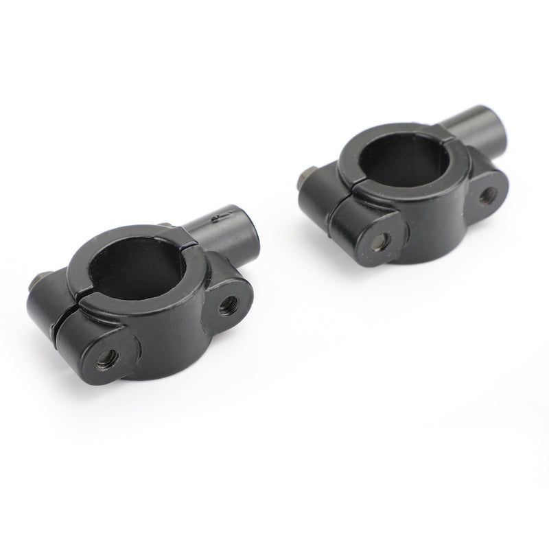 7/8" Motorcycle Handlebar Mirror Adaptor Clamp Mount Bracket 10mm CCW Aluminium