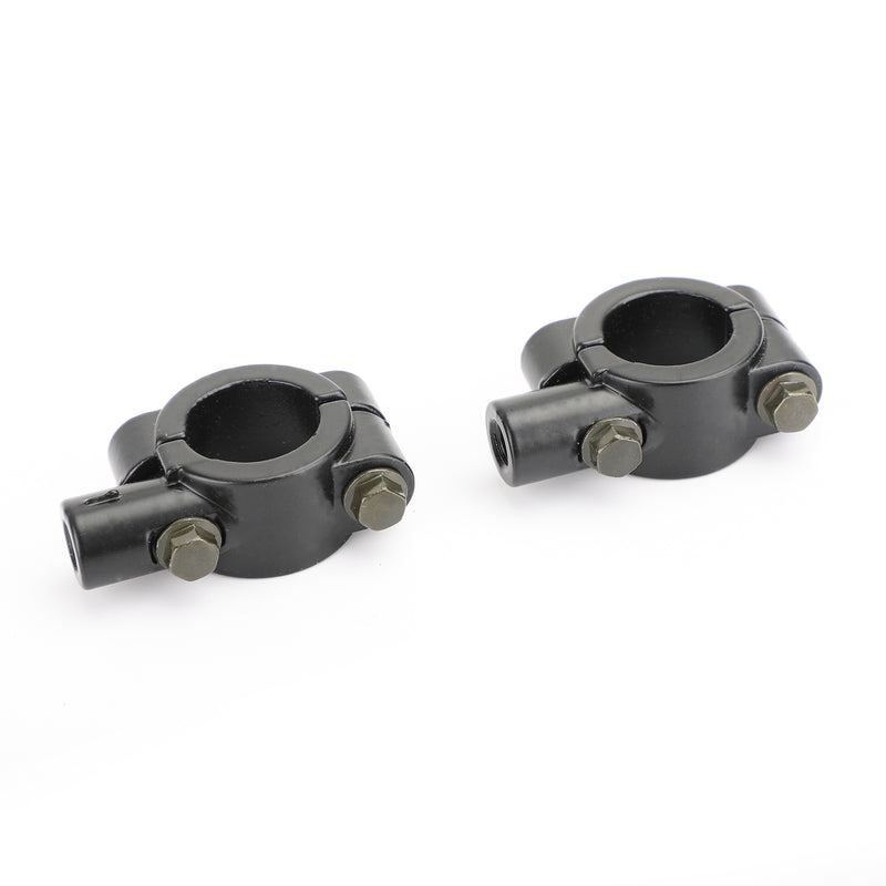 7/8" Motorcycle Handlebar Mirror Adaptor Clamp Mount Bracket 10mm CCW Aluminium