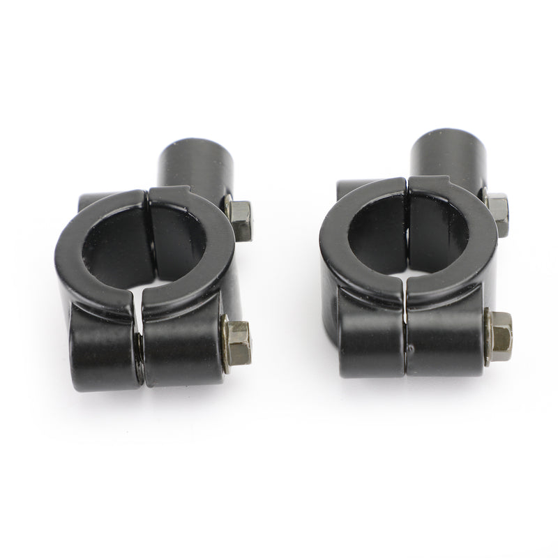7/8" Motorcycle Handlebar Mirror Adaptor Clamp Mount Bracket 10mm CCW Aluminium