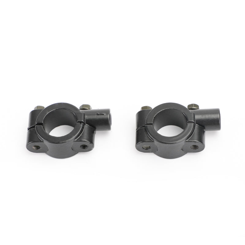 7/8" Motorcycle Handlebar Mirror Adaptor Clamp Mount Bracket 10mm CCW Aluminium