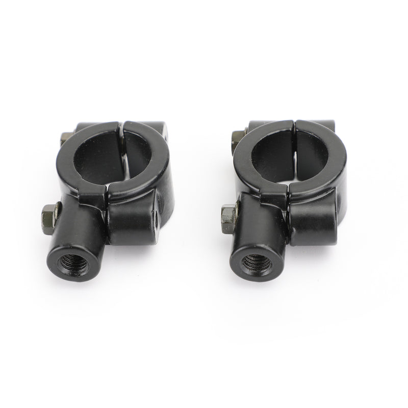 7/8" Motorcycle Handlebar Mirror Adaptor Clamp Mount Bracket 8mm CCW Aluminium