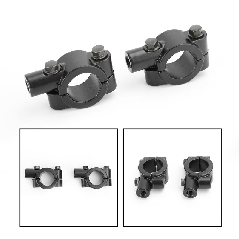 7/8" Motorcycle Handlebar Mirror Adaptor Clamp Mount Bracket 10mm CCW Aluminium