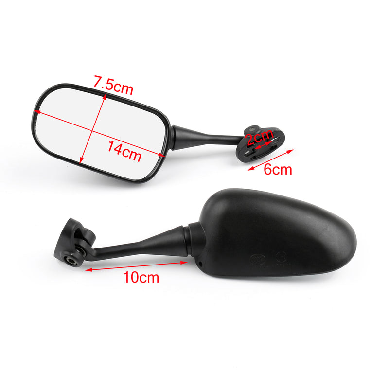 Honda VTR1000 1998-2006 CBR600 CBR600F4i 2001-2007 Pair Motorcycle Rear view Mirrors
