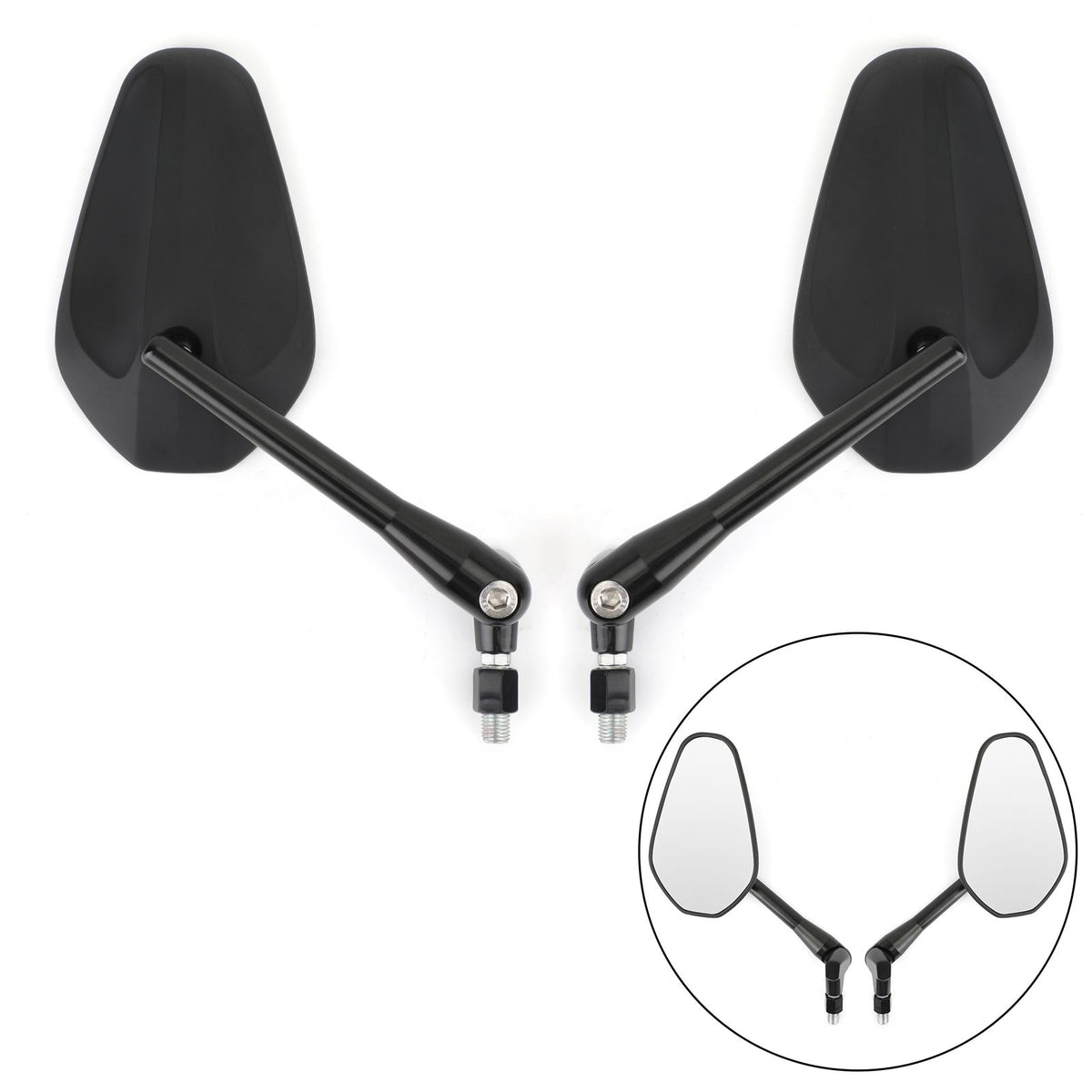 Motorcycle Custom Cruiser Cafe Racer UNIVERSAL Pair M10 Rearview Mirror