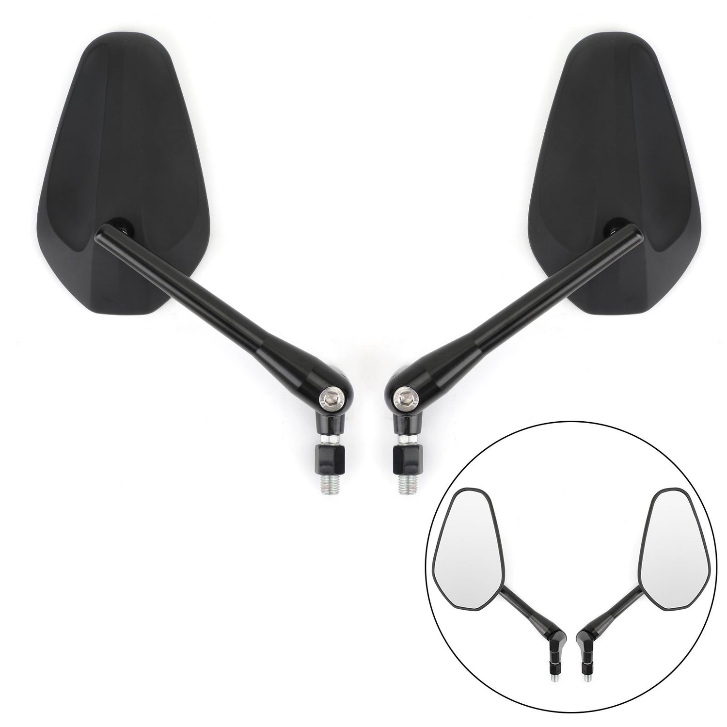 Motorcycle Custom Cruiser Cafe Racer UNIVERSAL Pair M10 Rearview Mirror